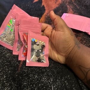 Nails at Play Pink and Black Drawing Illustrations